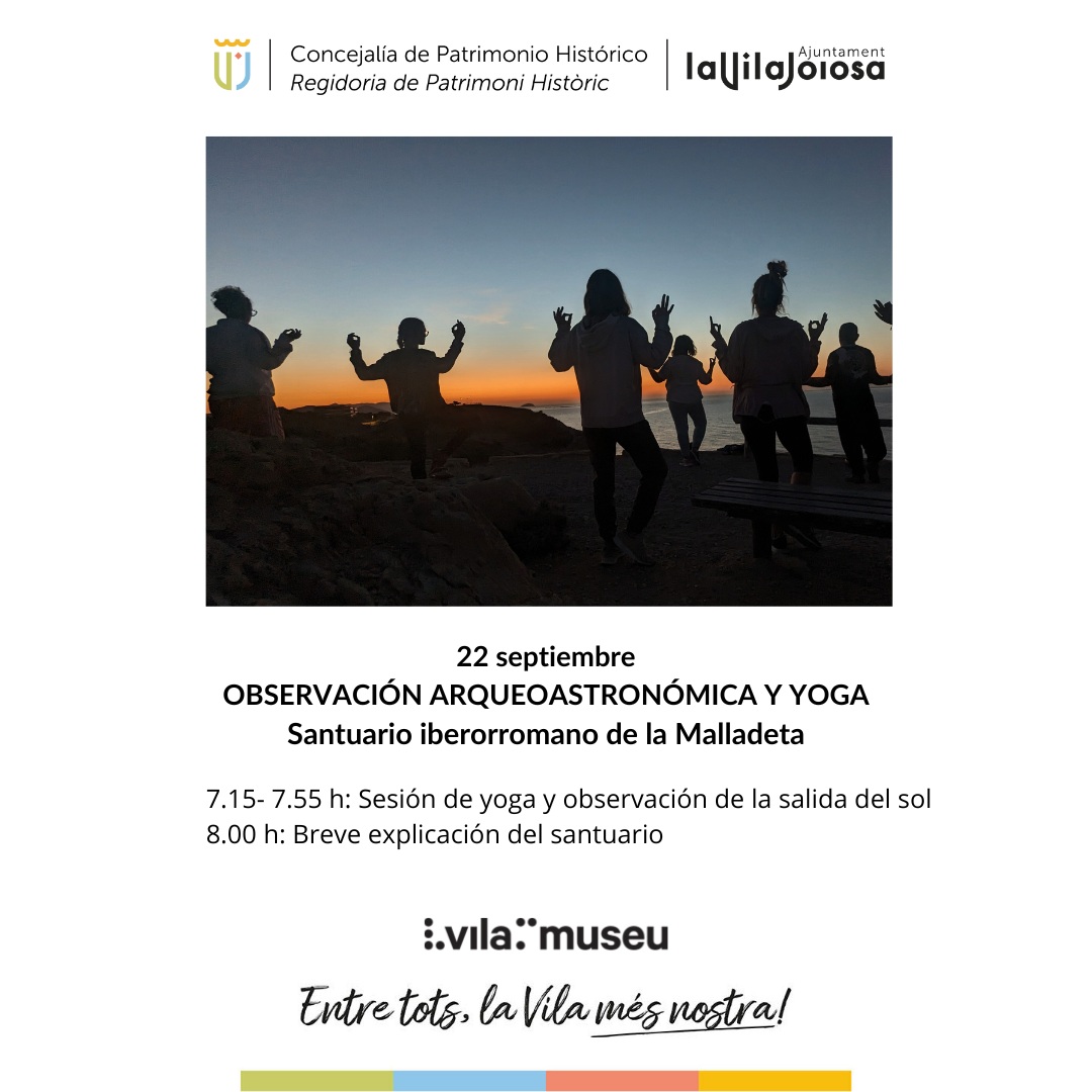 Observación arqueoastronómica y de yoga en La Vila Joiosa