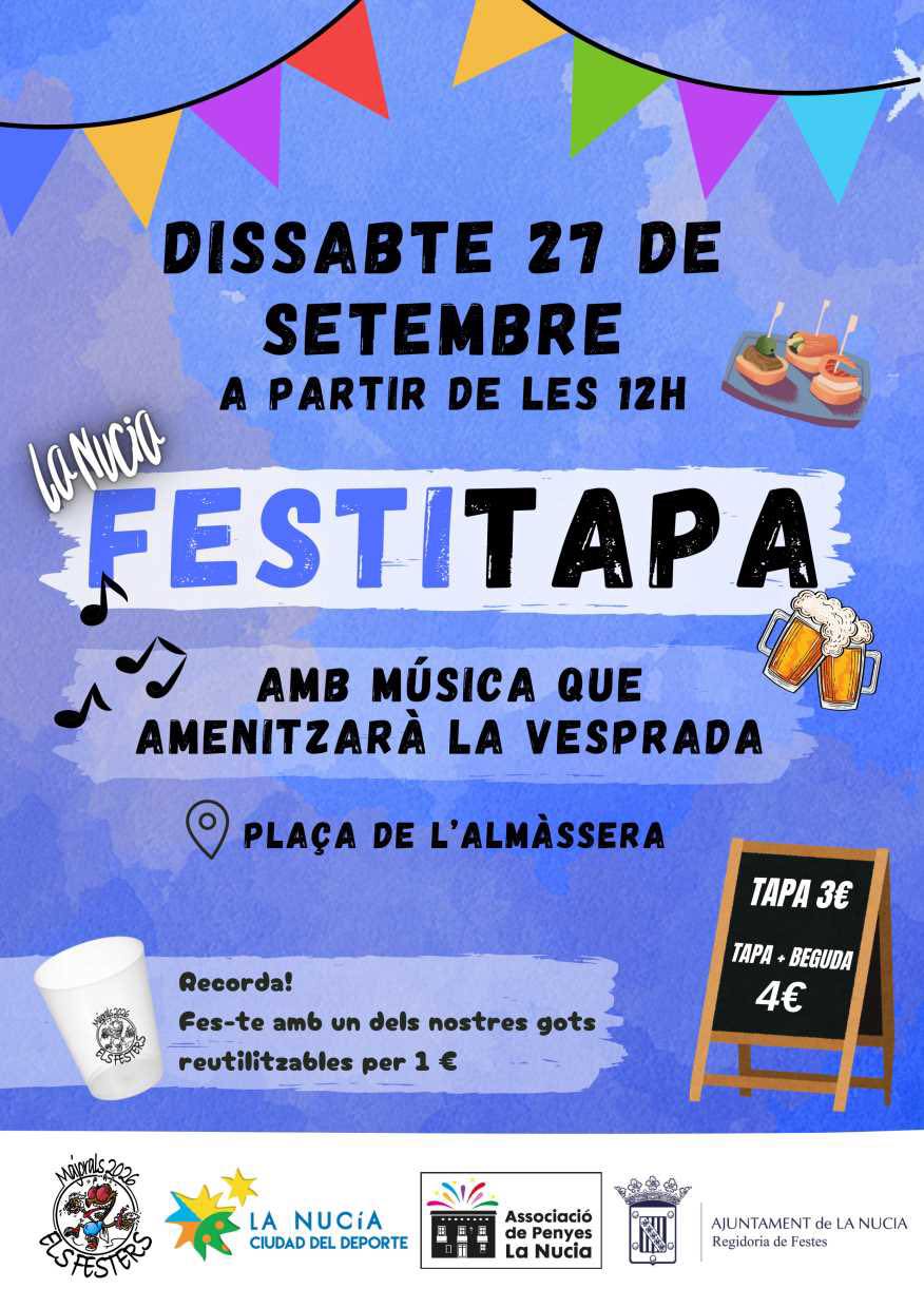 El Festitapa vuelve el sábado 27 de septiembre